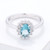 Ice Blue CZ Petite Oval Ring R599-R08630R-C31