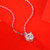 Casual Moissanite CZ Heart Dangle 925 Sterling Silver Necklace R866-JZ_667859567982