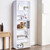 Modern 5-Tier Bookcase Storage Shelf in White Wood Finish Q280-CWMDBCN18140421