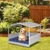 Wicker Dog House with Waterproof Roof and Washable Cushion Cover-Navy - Color: Navy D681-HW71320NY