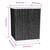Planter Set of 2 Black Polypropylene 11.8x11.8x14.6 in. A949-364182