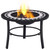 Mosaic Fire Pit Black and White 26.8" Ceramic A949-46721