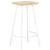 Bar Stool Set of 4 Bleached wood and white A949-320650