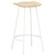 Bar Stool Set of 4 Bleached wood and white A949-320650