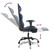 Massage Gaming Chair with Footrest Black&Blue Faux Leather A949-345411