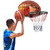 Wall Mounted Fan Backboard with Basketball Hoop and 2 Nets - Color: Multicolor D681-SP35839