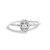 14K White Gold 1/5 Cttw Diamond Oval Shape With Halo Engagement Ring (H-I Color, I1-I2 Clarity) - S N162-022897R600