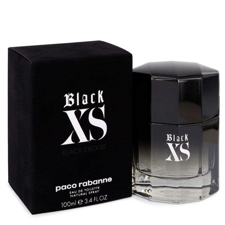Black XS by Paco Rabanne Eau De Toilette Spray (2018 New Packaging) 3.4 oz (Men) V728-542686
