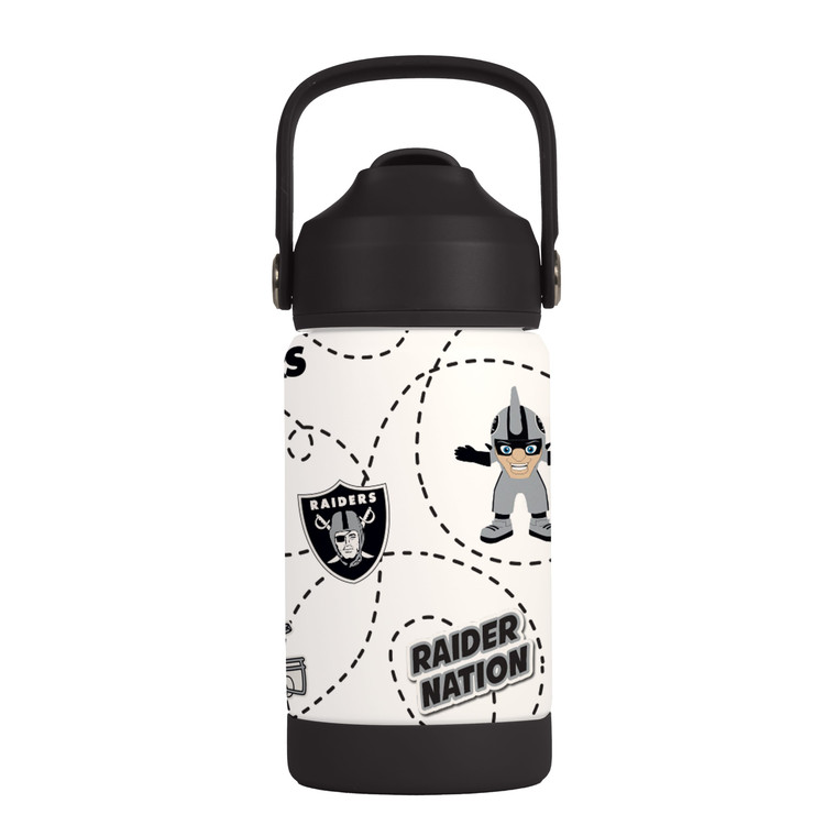 Las Vegas Raiders Kids Bottle 12oz Stainless Steel Mascot Z157-9738154609