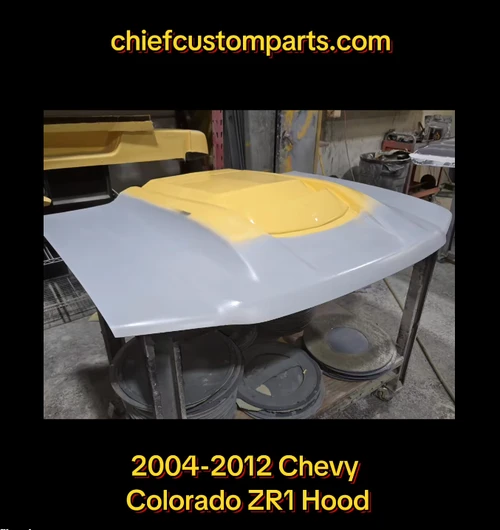 2004-2012 Chevrolet Chevy Colorado Fiberglass Hood ZR1 Style
