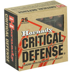 Hornady Critical Defense 9x18mm Makarov 95 Grain FTX Ammunition - Part Number 91000