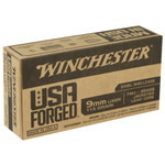 Winchester Ammunition USA Forged 9mm 115-Grain Full Metal Jacket Steel Case Ammo (50 Rounds per Box, 500 per Case)