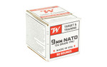 Winchester Ammunition W9NATO50 9mm NATO 124-Grain Full Metal Jacket – Box of 50 Rounds