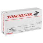 Winchester Ammunition USA 45 ACP 230 Grain Full Metal Jacket - 50 Rounds per Box, 500 per Case