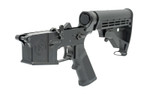 Radical Firearms RF-15 Complete Lower Receiver in Black with 6-Position Collapsible Stock