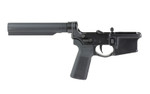 Sons of Liberty Gun Works Stripes Logo Complete Lower Receiver – Black (Part #L-Stripes-L2S-AMBI-A-BLK)