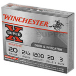 Winchester Ammunition Super-X Power Point 20 Gauge Buckshot – 3 Buckshot Pellets, 2.75 Inch Shells