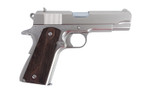 Tisas USA 1911A1 Tank Commander, Semi-automatic, 1911, Metal Frame Pistol, Commander, 9MM, 4.25 Barrel, Nickel Finish, Silver, Walnut Grips, Iron Sights, 9 Rounds, 2 Magazines 10100117