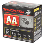 Winchester Ammunition AA Target 12 Gauge Shotshells, 1 1/8 oz #9, 25/250 Pack