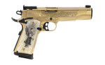 Girsan MC1911 Gold 38 Super Pistol with PVD Gold Finish and Custom Engraving