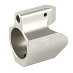 Fortis Manufacturing Inc. FORTIS Gas Block M2 .750 SS – Low Profile Silver Gas Block for Match Grade Barrels