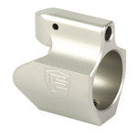 Fortis Manufacturing Inc. FORTIS Gas Block M2 .750 SS – Low Profile Silver Gas Block for Match Grade Barrels