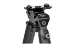 Warne Vapor Bipod M-LOK Black - Adjustable Aluminum & Steel Construction for Precision Shooting