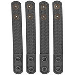 Bianchi AccuMold Elite 7906 Black Belt Keeper (4 Pack) with Hidden Snap Closure