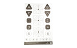 Action Target Fieldcraft Survival Double Sided Training Target - Model FLDC-P-100, 100-Pack