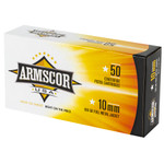 Armscor 10mm 180-Grain Full Metal Jacket Ammunition - 50 Rounds per Box, 1000 per Case