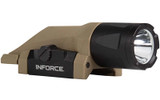 INFORCE WML-Weapon Mounted Light, White/IR Multifunction Weapon Light, Gen 3, Fits Picatinny, Flat Dark Earth, 450 Lumen for 1.5 Hours, White LED, Secondary IR LED 100mW, 4 Hours, Constant/Momentary/Strobe IF71013DE