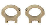 Warne HyperLite 34mm Low Scope Rings - Flat Dark Earth, Lightweight and Durable