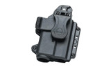 Alien Gear Holsters Photon Holster for Glock 19, 44, 45, 23 - Outside Waistband, Ambidextrous, Black Polymer