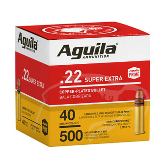 Aguila Super Extra .22 LR Ammunition 40 Grain CPSP