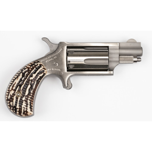 North American Arms NAA-22MS-GSTG Mini Revolver - .22 Magnum, 1.125-inch Barrel, 5-Round Capacity, Stainless Steel, Silver Finish