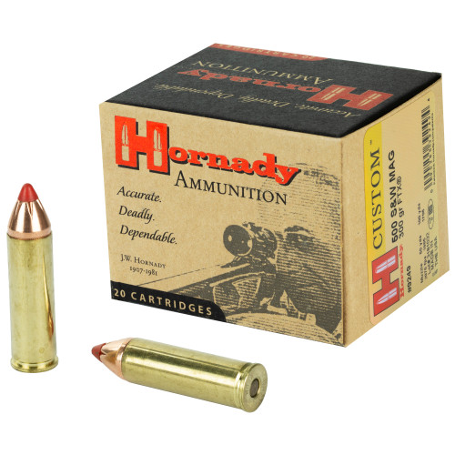 Hornady Custom .500 S&W Magnum FTX 300-Grain Ammunition (20 Rounds)