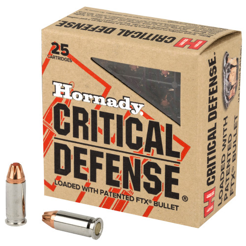 Hornady HRNDY CD 25ACP 35GR FTX Ammunition (25 Rounds/250) - Reliable Self-Defense and Target Shooting