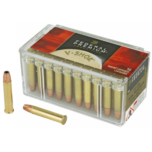 Federal Premium VShok .22 WMR 30-Grain Jacketed Hollow Point Ammunition - Part Number P765