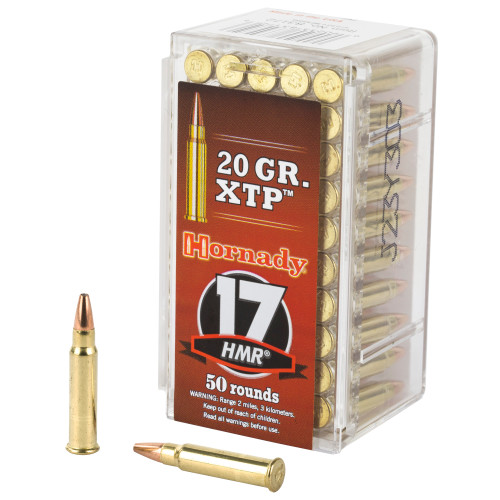 Hornady 17 HMR 20-Grain XTP Varmint Ammunition - 50 Rounds