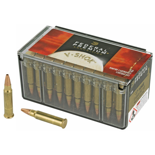 Federal Premium VShok .17 HMR 17-Grain Speer TNT Ammunition, Part Number P770