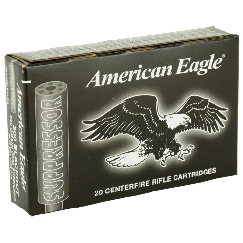 Federal American Eagle Suppressor 300 Blackout 220 Grain OT Ammunition - Pack of 20
