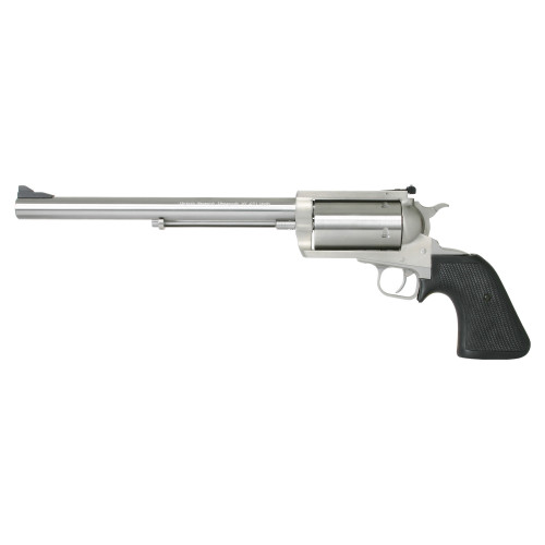 Magnum Research BFR, Single Action Only, Revolver, Large Frame, 45-70 Government, 10 Barrel, Stainless Steel, Silver, Rubber Grips, Fixed Front and LPA Rear Adjustable Sights, 5 Rounds BFR45-70