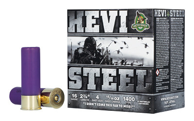 HEVI-Shot HEVI-Steel 16 Gauge 2.75 Inch 15/16 Oz #4 Shotshell