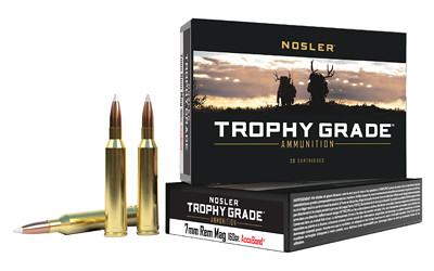 Nosler Trophy Grade 7mm Remington Magnum 160 Grain AccuBond Ammunition (20 Rounds)