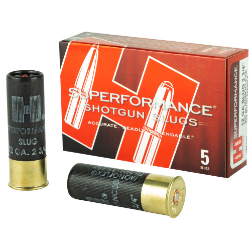 Hornady HRNDY 12 Gauge 2.75-inch 300 Grain MonoFlex Slug - MFX5/100