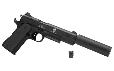 American Tactical GSG 1911 ADOPS .22LR Pistol with 5-Inch Barrel and 10-Round Magazine, Black Finish