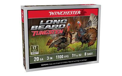Winchester Ammunition Long Beard TSS 20 Gauge 3-Inch #8 Shot – Pack of 5