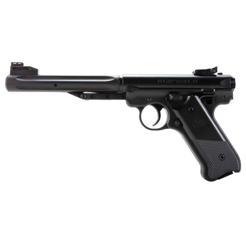 Umarex Ruger MK IV .177 Pellet Air Pistol – Classic Ruger Design with Adjustable Fiber-Optic Sights