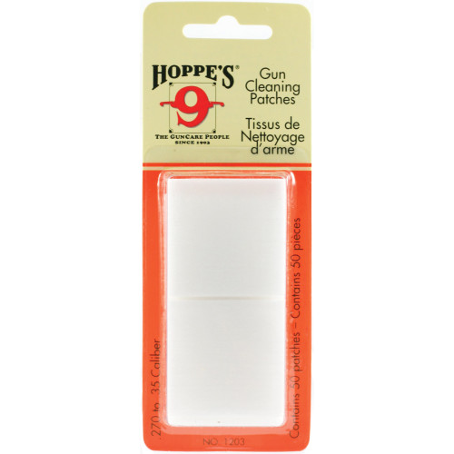Hoppe's Cotton Gun Cleaning Patches - Model 1203, 50 Pack