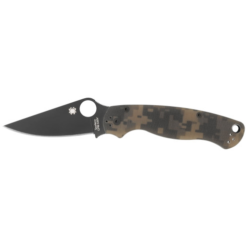 Spyderco Para Military 2 Folding Knife with CPM-S45V Steel, Camo G-10 Handle, Model C81GPCMOBK2